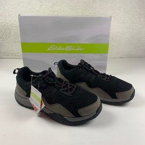 Eddie Bauer Fossil Thielsen Womens 7.5‎ W Wide Black Trail Hiking Shoes 7627